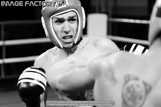 2013-11-16 Vigevano - Born to Fight 0830 Nicolo Colombo-Jacopo Cristini - K1